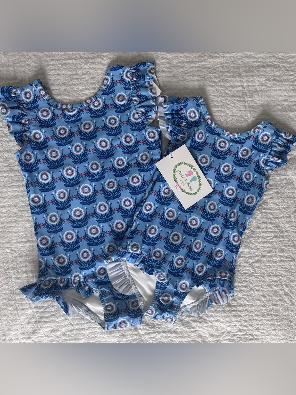 NWT Grace & James Frances One-Piece Swimsuit for Kids